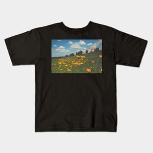 Summer Field of Wildflowers Kids T-Shirt